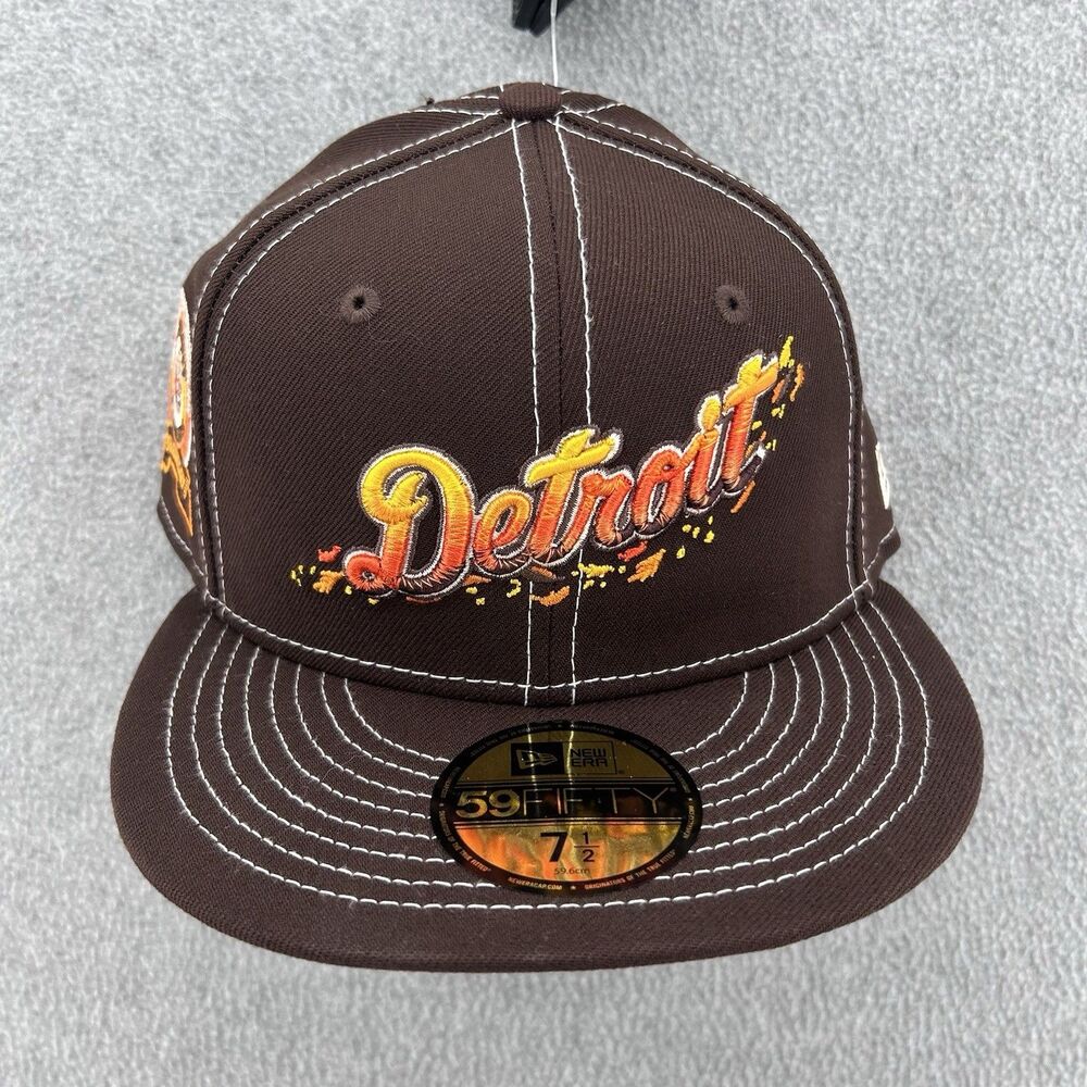 DETROIT TIGERS MLB New Era 50th Anniversary Hat 59FIFTY Fitted Cap 7 1/2 NWT